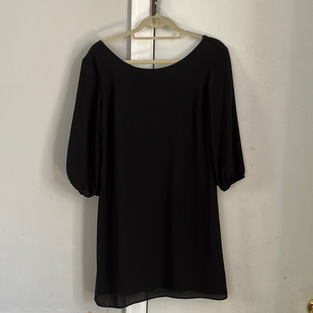 Black mini dress